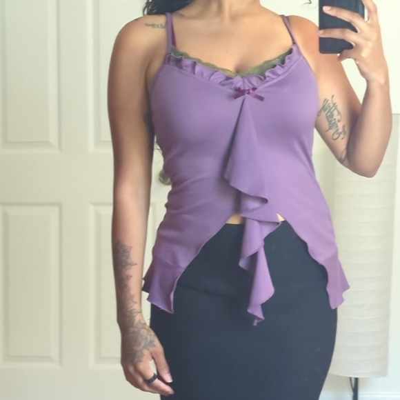 Purple Ruffle Top - Picture 9 of 11